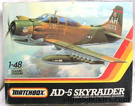 Matchbox 1/48 AD-5 (A1-E) or AD-5N (A-1G) Skyraider, PK-651 plastic model kit
